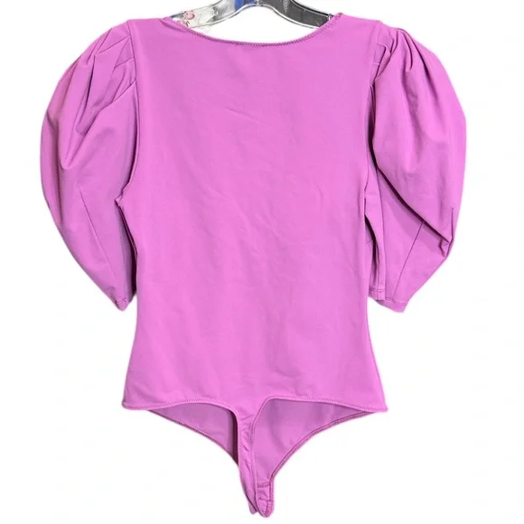Free People Va Va Voop Bodysuit in Wildberry. Size XS - Picture 7 of 9
